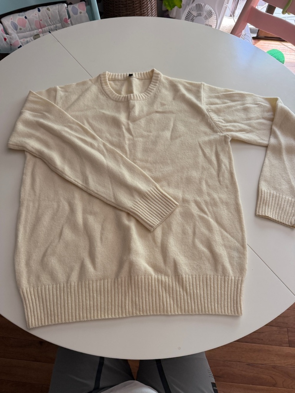 Muji Cream Crewneck Sweater